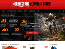 Tablet Screenshot of northspainmountainbiking.com